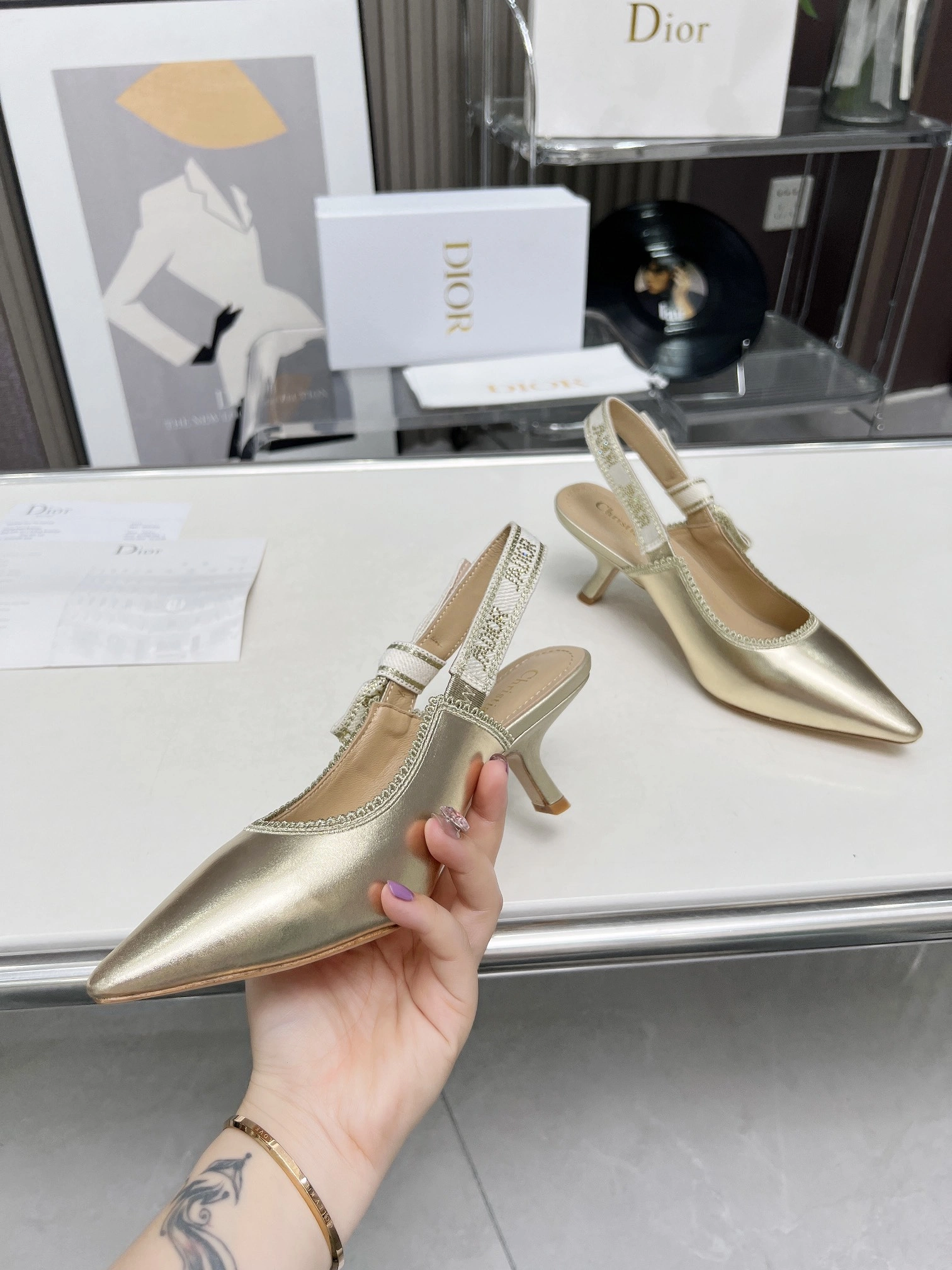 COCO-- 4ior KCV163LAL_S71K sheepskin Heel height： 6.5CM item:D-X000J1727